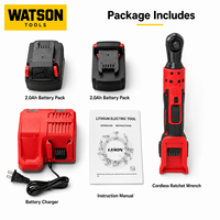Kit de clé à cliquet sans fil, batterie au lithium, ensemble d'outils à cliquet électriques avec chargeur