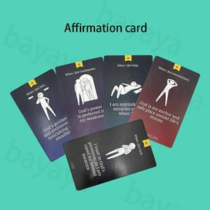 Gioco di carte di affermazione nutriente per l'anima personalizzato in fabbrica 50 discorsi di incoraggiamento biblici per la crescita personale devozione quotidiana fatta di carta - Product Image 3