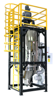 Sécheur cristalliseur à flocons de PET PLA recyclé avec pompe, transforme le PET amorphe en matériau cristallin utilisable, 380V, Fabricant