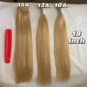 Livraison gratuite, remise, cutical aligné, blond miel brésilien <span class=keywords><strong>613</strong></span> naturel, cheveux lisses Remy - Product Image 2
