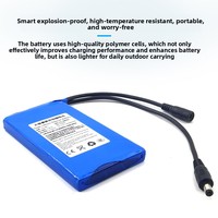 Batterie au lithium fine haute capacité 12V Deyi'an, batterie externe portable avec affichage de la puissance, adaptée aux enceintes d'extérieur, à la surveillance et aux LED