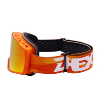 Lunettes de snowboard unisexes DEX OEM, lunettes de ski personnalisées, lunettes de ski vintage pour adultes, anti-buée, lunettes de sport