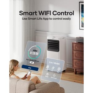 Climatiseur portable Snocod 12000 Btu avec commande intelligente Wifi, refroidissement, déshumidificateur, ventilateur, mode veille - Product Image 3