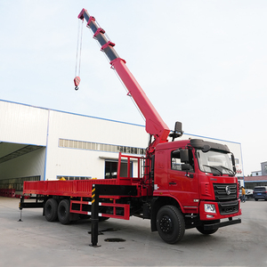 Grúa hidráulica montada en camión Dongfeng de brazo recto con capacidad de elevación de 12T para construcción de edificios - Product Image 1