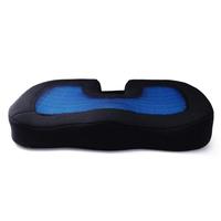 Coussin de siège Coccyx pour le soulagement de la douleur du coccyx Gel de soulagement de la pression de la douleur au bas du dos Coussin de siège en mousse à mémoire de forme fraîche pour une longue séance