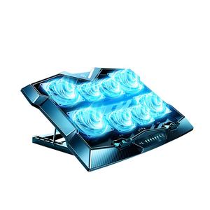SMONAMA dizüstü soğutma pedi ayarlanabilir <span class=keywords><strong>Laptop</strong></span> standı mobil telefon standı tutucu 8 soğutma fanları ve USB portu ile - Product Image 2