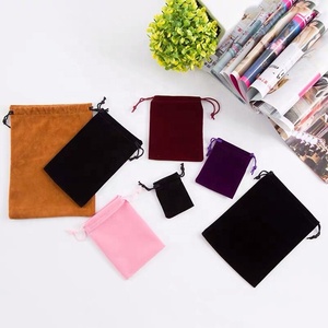 Pochette en velours pour bijoux, personnalisable, avec Logo, housse cadeau à cordon, sac d'emballage pour bijoux, 50 pièces - Product Image 4