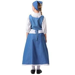 Costume de demoiselle d'honneur pour enfants, robe longue, tenue de cosplay pour Halloween, fête de jeu de rôle - Product Image 3