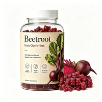 Gummies de Betterave Naturelle Équilibrée à Faible Teneur en Sucre et Haute Efficacité, Formule Avancée à Base de Plantes pour Adultes