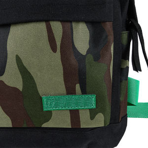 JDM กระเป๋าสะพายหลังผ้าใบมีสายรัดสำหรับแข่งรถ,สไตล์สตรีทคาร์มีสายรัดสีดำ + เขียว + สี - Product Image 4