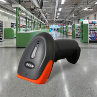 Lecteur de codes-barres 2D portable industriel HBS-200 CMOS Lecteur de codes QR portable USB Détection automatique Décodage haute vitesse Stock de vente au détail
