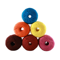 Fil à crocheter en coton Heny Wholesale, 50% acrylique, 40% soie, 10% coton mélangé, pour le tricot à la main