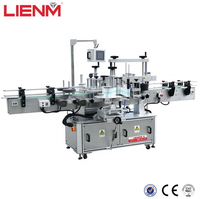 Machine d'étiquetage de bouteilles rondes à double face de haute précision LIENM, applicateur cosmétique, imprimante, machine d'étiquetage de bouteilles