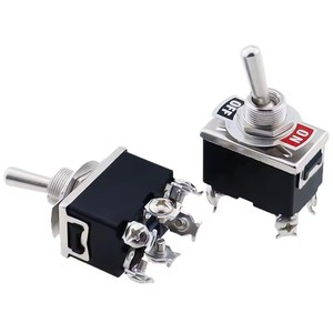 Mini Interruptor de Palanca Automático AC 250V 16A 2/3/4/6/12 Pines ON-OFF ON-ON ON-OFF-ON 2/3 Posiciones Contacto de Cobre/Plata - Product Image 4