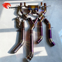 Sistema de Escape Catback Valvetronic de Titanio Completo para BMW G80 M3 G82 M4 S58 con Control Remoto Inalámbrico de Válvulas y Cuatro Salidas