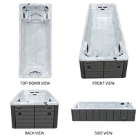 Kolam Renang Akrilik High Performance 7.8m Endless Swim Spa dengan Sistem Aliran Balik untuk Latihan Renang Profesional