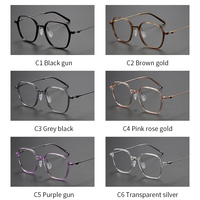 Lunettes carrées 8659, monture optique en titane, forme classique tendance pour hommes et femmes, en stock