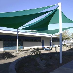 Harga pabrik 4x4x4M pelindung matahari musim panas layar naungan matahari luar ruangan berkemah balkon teras tempat bermain taman atap tenda penutup kanopi tempat berlindung matahari - Product Image 2