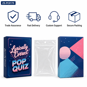 Juego de Cartas de Preguntas sobre Música ZS-PC0175 de Diseño Original, Juego de Cartas de Preguntas sobre Letras de Canciones POP, Caja de Juego de Cartas para Fiestas - Product Image 6