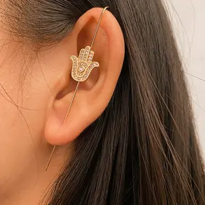 कोरियन संस्करण लोकप्रिय अनुकूलन योग्य कान एक्यूपंक्चर सुई हुक इयररिंग्स कान कफ एडजस्टेबल फैशन इयररिंग्स