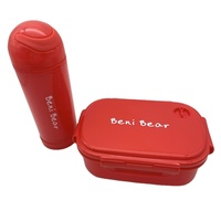 Sans Bpa Logo personnalisé Contenant alimentaire pour enfants Boîte à lunch Bento Bouteilles d'eau scolaires pour enfants et ensemble de boîtes à lunch bol à soupe
