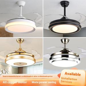 Grand ventilateur de plafond moderne tout en cuivre avec télécommande à LED pour la maison, le salon et la chambre à coucher directement à l'usine de Zhongshan - Product Image 6