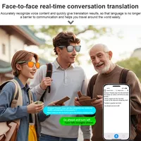 Lunettes Intelligentes Tendance 2026 avec Traduction IA, Lunettes de Soleil d'Extérieur pour Pilotes, Appels Audio, Lecture Musicale, Lunettes Décontractées et Modernes