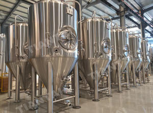 Piccola Birreria da 1000L con Controllo PLC e Serbatoio a Pressione in Acciaio Inox per Produzione di Alcolici - Product Image 5