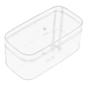 Recyclable Clear <b>Food</b> Grade <b>Plastic</b> Rectangle PS <b>Container</b> for Commercial Home Salad Bread Chocolate Cake Cookie Candy Storage - Product Image 1