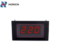 Voltmeter AC Digital LED 220V kustom pengukur energi fase tunggal