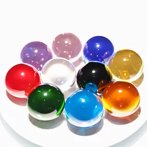 كرة كريستال زجاجية ملونة فارغة للجمال بحجم 60 مللي متر للبيع بالجملة من المصنع