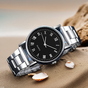 Reloj de cuarzo para hombre, superventas, con correa de acero inoxidable, estilo popular para estudiantes. - Product Image 2