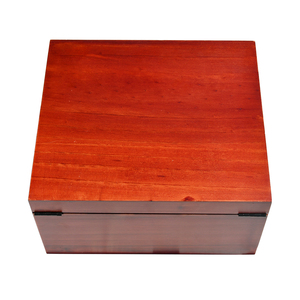 Étui à souvenirs en bois de style américain écologique fabriqué à la main boîtes de rangement en bois de pin boîte de rangement serrure à couvercle à charnière coffret cadeau de luxe - Product Image 4