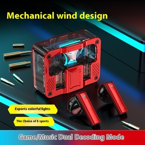 Earbud terbaik dengan kualitas suara terbaik 2025 casing logam Earphone TWS lampu Rgb V5.4 13mm <span class=keywords><strong>Speaker</strong></span> cincin tembaga Headphone Mini In-ear - Product Image 4