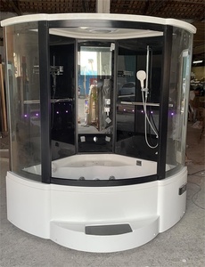 Moderne Bien-être <span class=keywords><strong>Spa</strong></span> Hydro Thérapie Hammam En Alliage D'aluminium Vapeur Humide Cabine De Douche En Verre Enceinte pour Villas Usine Vente Vapeur - Product Image 3