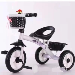 Tricycle à pédales pour enfants, vélo d'exercice et de fitness pour bébés, avec panier, idéal pour les cadeaux de fête, vente en gros - Product Image 4