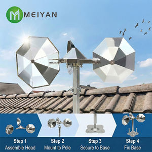 <span class=keywords><strong>Control</strong></span> Profesional <span class=keywords><strong>de</strong></span> <span class=keywords><strong>Plagas</strong></span> para Palomas, Disuasor Giratorio Reflectante para Exteriores, Repele Palomas - Product Image 6