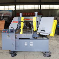 Machine de découpe de métal entièrement automatique Scie à ruban à angle horizontal GT4230 GT4240 Scie avec CE