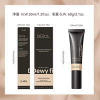 DEROL Primer Isolation Waterproof Liquid Foundation Hydratant Éclaircissant Teint Hydratant & Léger 3-en-1
