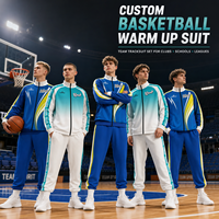 Ensemble de survêtement personnalisé pour le basketball, veste et pantalon pour les clubs, les écoles, les ligues, avec logo et branding d'équipe