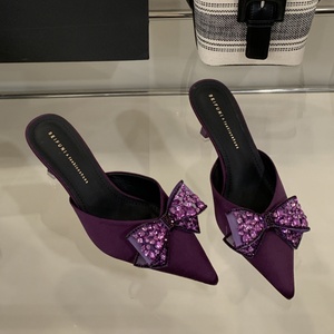 Nuovi sandali da donna con <span class=keywords><strong>tacco</strong></span> alto <span class=keywords><strong>viola</strong></span> a punta di strass per feste all'aperto, <span class=keywords><strong>scarpe</strong></span> da donna alla moda e alla moda - Product Image 2