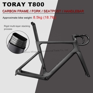 Vélo de course sur route léger en fibre de carbone T700, 700C, 18 vitesses, frein à disque mécanique Shimano SORA, vente en gros - Product Image 2