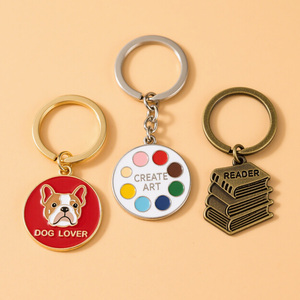 Özel logo <span class=keywords><strong>Metal</strong></span> anahtarlık, iş hediye reklam promosyon hediye, küçük toplu toptan - Product Image 5