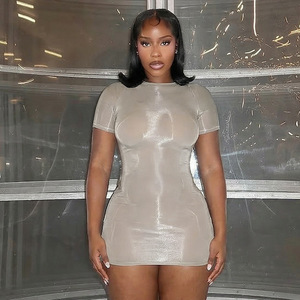 G03110C 2026 Primavera/Estate Novità: Abito <span class=keywords><strong>Corto</strong></span> in Rete a Maniche Corte per <span class=keywords><strong>Donna</strong></span> - Product Image 5