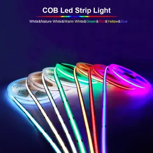 12MM PCB DC 24V Strip COB Kustom 840 LEDs/M RGBW COB Lampu Strip LED