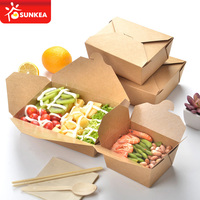 Takeaway Verpakking Pe Gecoat Food Grade Nemen Weg Papier Voedsel Doos