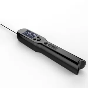 热销IPX7防水可折叠数字即时读取肉类食品温度计，带蜂鸣器报警USB充电电池