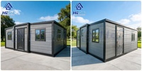 Casa Contenedor Prefabricada Expandible Solar de 20 y 40 Pies, 1-5 Dormitorios, Diseño Moderno de Lujo, 5 Años de Garantía, Casa Portátil Tipo Villa