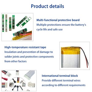 Batería de iones de litio LiPo de 3,7 V personalizada de fábrica, gran capacidad, 10000mAh, batería de polímero de litio con bolsa barata al por mayor - Product Image 4