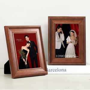 Cadre photo en bois naturel pour la vente en gros – Décoratif, à poser sur table ou à accrocher au mur, idéal pour les photos de famille - Product Image 2